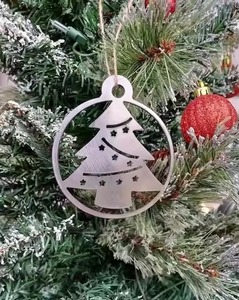 Elegant Festive Hanging <b>Decoration</b> Metal Christmas Ornament for <b>Winter</b> Displays - Product Image 5