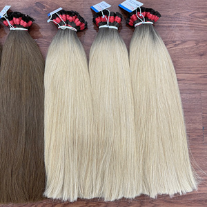 ผมต่อสีเวียดนามแบบไม่มีตะเข็บ ผมแท้ สีบลอนด์น้ำตาลออมเบร คุณภาพสูงจากผู้ผลิต - Product Image 2