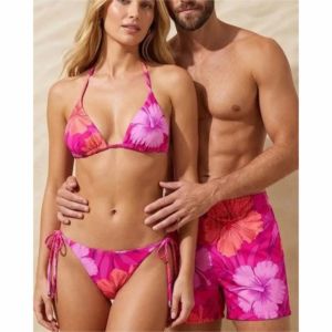 Summer Vacation Matching Family Swimwear Floral Beach <b>Bikini</b> <b>Set</b> - Product Image 3
