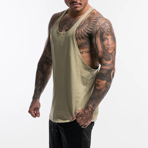 เสื้อกล้ามออกกำลังกายผู้ชาย ผ้าฝ้ายผสมใยไผ่ ระบายอากาศดี ไม่มีแขน สำหรับฝึกซ้อม รับผลิตแบบ OEM แบรนด์ส่วนตัว จากโรงงานผู้ผลิต - Product Image 2