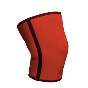 Genouillère élastique bleue en nylon de couleur unie avec support - Product Image 3