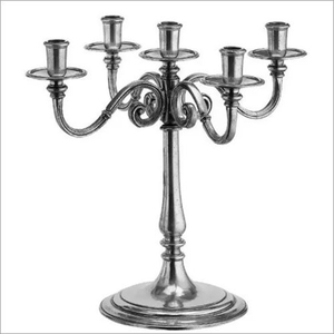 Bougeoir de luxe en métal aluminium à 5 bras intérieur extérieur maison hôtel mariage événement candélabre pour décorations de Noël - Product Image 1