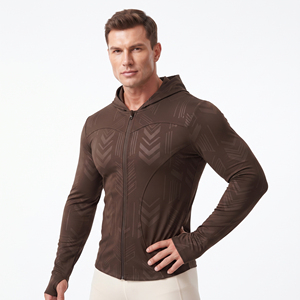 Veste de yoga à capuche pour homme, impression par sublimation, fermeture éclair, coupe ajustée, sweat à capuche pour homme, vêtements d'automne, veste de sport à capuche pour homme, vestes de sport pour homme - Product Image 1