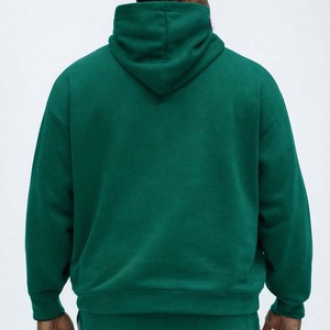 Ensembles de survêtements deux pièces en coton épais pour hommes, sweats à capuche en molleton, personnalisables avec logo, style streetwear, vente en gros, OEM - Product Image 2