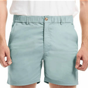 Shorts décontractés en coton pour hommes, coupe classique, taille élastique, avec plusieurs poches, pour un usage quotidien, tenue d'été - Product Image 2