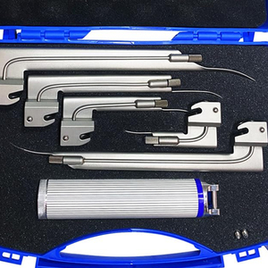 Ensemble de laryngoscopes manuels conventionnels réutilisables ODM Macintosh avec poignée lumineuse LED et lames en acier inoxydable pour la chirurgie générale - Product Image 6