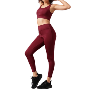 Women's Activewear <b>Set</b> High Waist <b>Leggings</b> Sports Bra <b>Seamless</b> Gym Outfit Yoga Fitness Custom Logo Workout Clothing Quick Dry - Product Image 2