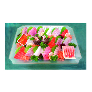 ถาดซูชิสไตล์ญี่ปุ่น KAKUMORI ถาดเสิร์ฟซาชิมิทรงสี่เหลี่ยม ถาดโชว์อาหารทะเลพลาสติกเกรดอาหาร สำหรับร้านอาหารและจัดเลี้ยง - Product Image 6