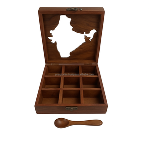 India Pattern Spice <b>Box</b> <b>Foldable</b> Wooden Design From Indian Manufacturer - Product Image 3