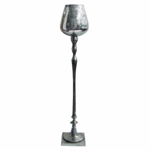 เชิงเทียนเหล็กโบราณสำหรับตกแต่งบ้านพร้อมผิวงานตอกสำหรับตกแต่งบ้าน - Product Image 2
