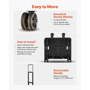 Bolsa para 2 Bolas de Boliche con Ruedas y Compartimento Separado para Zapatos hasta Talla 16 de EE. UU. - Product Image 4