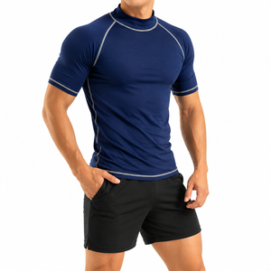 <b>Men's</b> Sleeve <b>Compression</b> T <b>Shirt</b> Breathable Quick Dry Slim Fit Sports Top Workout Training Tee - Product Image 4