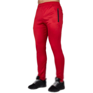 Pantalon de jogging léger en nylon et élasthanne pour homme, taille mi-haute, coupe ajustée, idéal pour la course, la gym, la musculation et le sport - Product Image 1