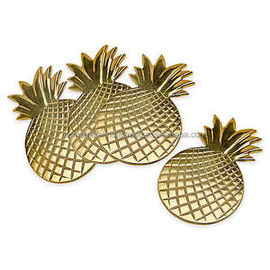 Customized Shape Metal <b>Coasters</b> in Solid Iron With Finest Quality Finished Set of 2 Pcs Perfect for Elegant <b>Table</b> Settings - Product Image 5