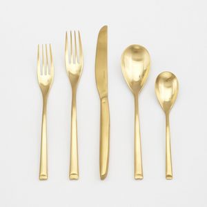 ชุดช้อนส้อมทองคำขายส่งสำหรับโรงแรม ร้านอาหาร งานแต่งงาน ส่งออก - Product Image 2