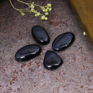 Meilleures ventes : Cabochons en œil de tigre noir de haute qualité, à dos plat, pour la fabrication de bijoux, vente en gros en vrac - Product Image 3