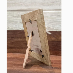 Cadre photo en bois vintage, artisanal, rustique, classique, moderne, cadre photo en bois, design minimaliste, décoration de table - Product Image 5