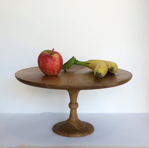 Support à gâteau en bois massif pour anniversaire, mariage et décoration de fête, support à gâteau en bois pour table de desserts et usage domestique, fait main - Product Image 1