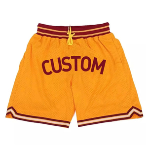 Shorts de basketball personnalisés 100% polyester mesh, taille élastique, antibactériens, respirants, séchage rapide, anti-UV, logo imprimé personnalisé - Product Image 5