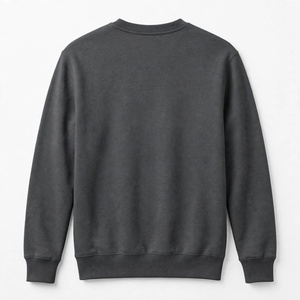 <b>Men</b> Oversized Graphic Print Dark <b>Grey</b> Crew neck <b>Sweatshirt</b> Custom Top Quality Cotton Polyester Fleece Pullover Long Sleeve - Product Image 2
