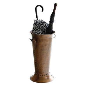 Porte-parapluie autoportant en fer finition bronze/revêtement en poudre galvanisé, capacité unilatérale, pour la décoration de la maison, des hôtels et des halls d'entrée - Product Image 2