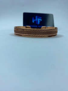 Brass <b>Copper</b> Cuff <b>Bracelet</b> Wholesale Adjustable Handmade Supplier Bulk Gold Plated Vintage Magnet Stone Wedding - Product Image 4