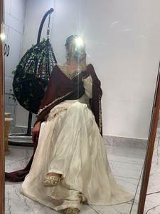 Easy-To-Style 100% Pure Cotton Silk Fabric <b>Plain</b> Classy Look Wedding Party Season Special Premium Quality Womens Salwar Kameez - Product Image 2