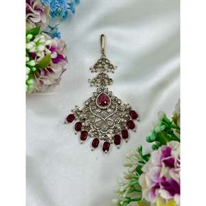 Indian Ethnic Artificial Jewellery Victorian Premium Mang Tika Brass Casual - Product Image 4