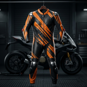 Traje de Motociclismo de Cuero con Certificación CE, Blindado, Resistente al Viento, Impermeable y Transpirable, Unisex, Verano/Invierno, Personalizado OEM ODM - Product Image 3