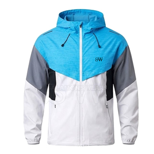 Ensemble court coupe-vent à capuche de qualité supérieure, coupe décontractée confortable, idéal pour l'hiver, streetwear décontracté, 100 % polyester - Product Image 3