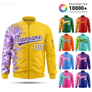 เสื้อแจ็คเก็ตปักลายตัวอักษรคุณภาพสูงสำหรับขายส่ง เหมาะสำหรับชุดทีม - Product Image 1