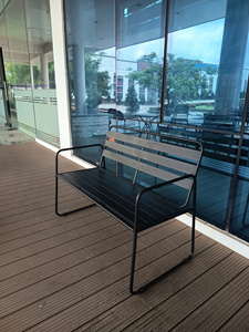 Waterproof Outdoor Garden Dining <b>Bench</b> Rust-Preventing Double Chair Corrosion Resistance <b>Metal</b> Frame Furniture Lumetal Vietnam - Product Image 5