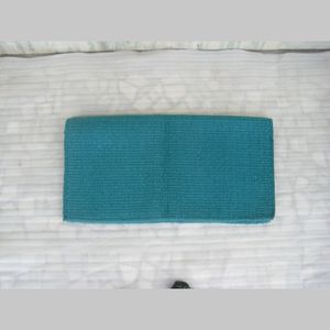 Manta de Silla de Montar de Lana de Nueva Zelanda Azul Sólido, Almohadilla para Caballo Estilo Western, Suave, Transpirable y Duradera, Tela para Silla de Montar Ecuestre - Product Image 1