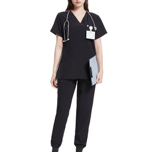 Comfortable Fit Multiple Pockets And Durable Everyday Unisex <b>Scrub</b> Suit Healthcare Work Uniform <b>Set</b> With Soft Breathable Fabric - Product Image 2