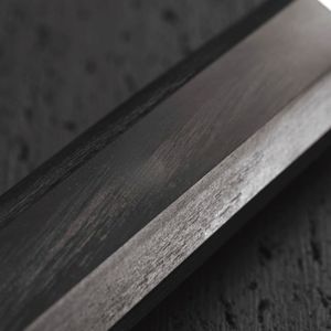 Couteaux de cuisine à manche noir avec lames et poignées argentées pour couper, hacher, trancher les fruits et légumes et la préparation quotidienne - Product Image 2