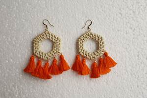 PENDIENTES DE RATÁN HECHOS A MANO DE NUEVO DISEÑO DE Vietnam AL POR MAYOR - Product Image 4