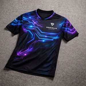 Camisetas Personalizadas para Esports, Diseño Personalizado, Impresión por Transferencia de Calor, Ecológicas, de Secado Rápido, Transpirables, de Malla de Poliéster, para Videojuegos - Product Image 1