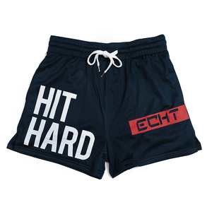 Shorts d'entraînement en maille pour hommes, en polyester et élasthanne de haute qualité, avec logo personnalisé sublimé, motif graphique, pour la course, le combat et la gym, avec cordon de serrage - Product Image 2