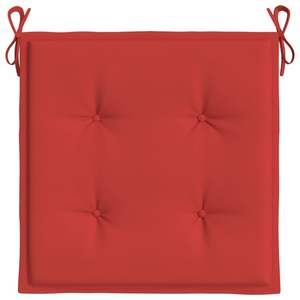 Ensemble de 2 coussins de chaise d'extérieur en tissu Oxford rouge, mousse moyenne en fibres, pour usage intérieur - Product Image 5
