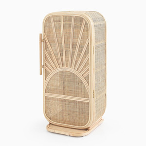 Jouet réfrigérateur en rotin, simulation de réfrigérateur, grand électroménager de cuisine pour enfants, jeu de rôle - Product Image 1