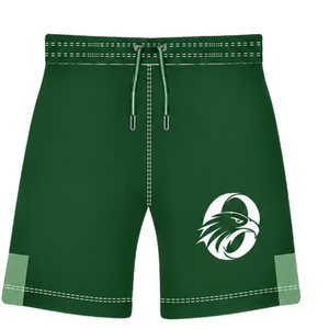 Conjunto de Camiseta y Pantalones Cortos de Rugby Verde Oscuro y Blanco, Cuello en V, Diseño Geométrico, Uniforme de Equipo Personalizado, Transpirable, para Entrenamiento Deportivo - Product Image 5