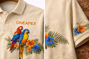 เสื้อโปโลปักลายสำหรับผู้ชาย แขนสั้น สไตล์รีสอร์ท กอล์ฟ ลำลอง หรูหรา รับผลิตตามแบบ (OEM) ระบายอากาศได้ดี ผ้าถัก ปักโลโก้ด้านหลัง - Product Image 6