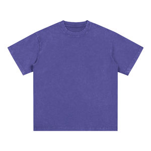 เสื้อยืดคอกลมผู้ชาย ผ้าฝ้ายถัก ทรงวินเทจ สีซีดจาง ล้างสีแบบแอซิด ทรงปกติ สกรีนโลโก้ตามสั่ง เป็นมิตรกับสิ่งแวดล้อม - Product Image 4