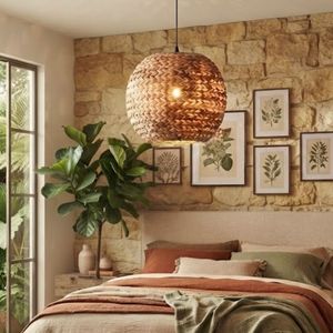 Lámpara Colgante de Jacinto de Agua Más Vendida al por Mayor, Lámpara de Techo Tejida a Mano Natural para Decoración del Hogar - Product Image 5