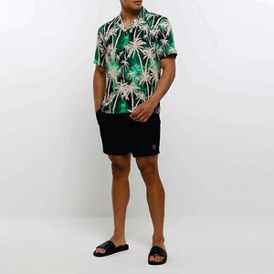 Ensemble chemise et short pour homme, imprimé fleurs hawaïennes, respirant, personnalisable avec logo, nouvelle collection, très tendance, pour la plage. - Product Image 2