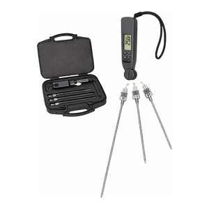 Ensemble de thermomètres numériques pliables avec 4 sondes NTC pour la mesure de la température de surface, de l'air et de l'immersion - Product Image 1