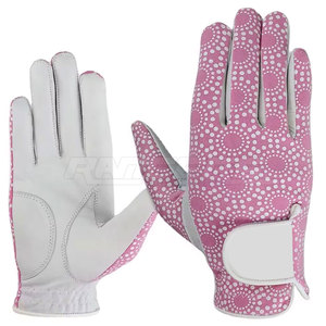 Guantes de golf transpirables de piel de oveja suave con marcador de bola para mano izquierda, para hombres y mujeres, al por mayor. - Product Image 5