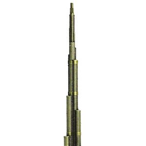 Modelo en Miniatura de la Torre Burj Khalifa de Dubái, Recuerdo Decorativo con Acabado Antiguo para Decoración de Mesa en Hogar u Oficina - Product Image 2