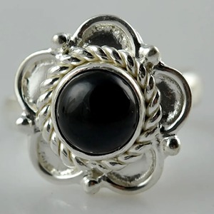 Black Onyx <b>Ring</b> 925 Sterling Silver Handmade Promise <b>Ring</b> for Women Oval Gemstone <b>Statement</b> <b>Ring</b> Gift July Birthstone Month - Product Image 2
