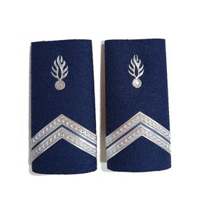 High Quality Custom Uniform Accessories 3D Shoulder Badges Shoulder Epaulettes in Gold and <b>Silver</b> Colors for Decorative Uniform - Product Image 5